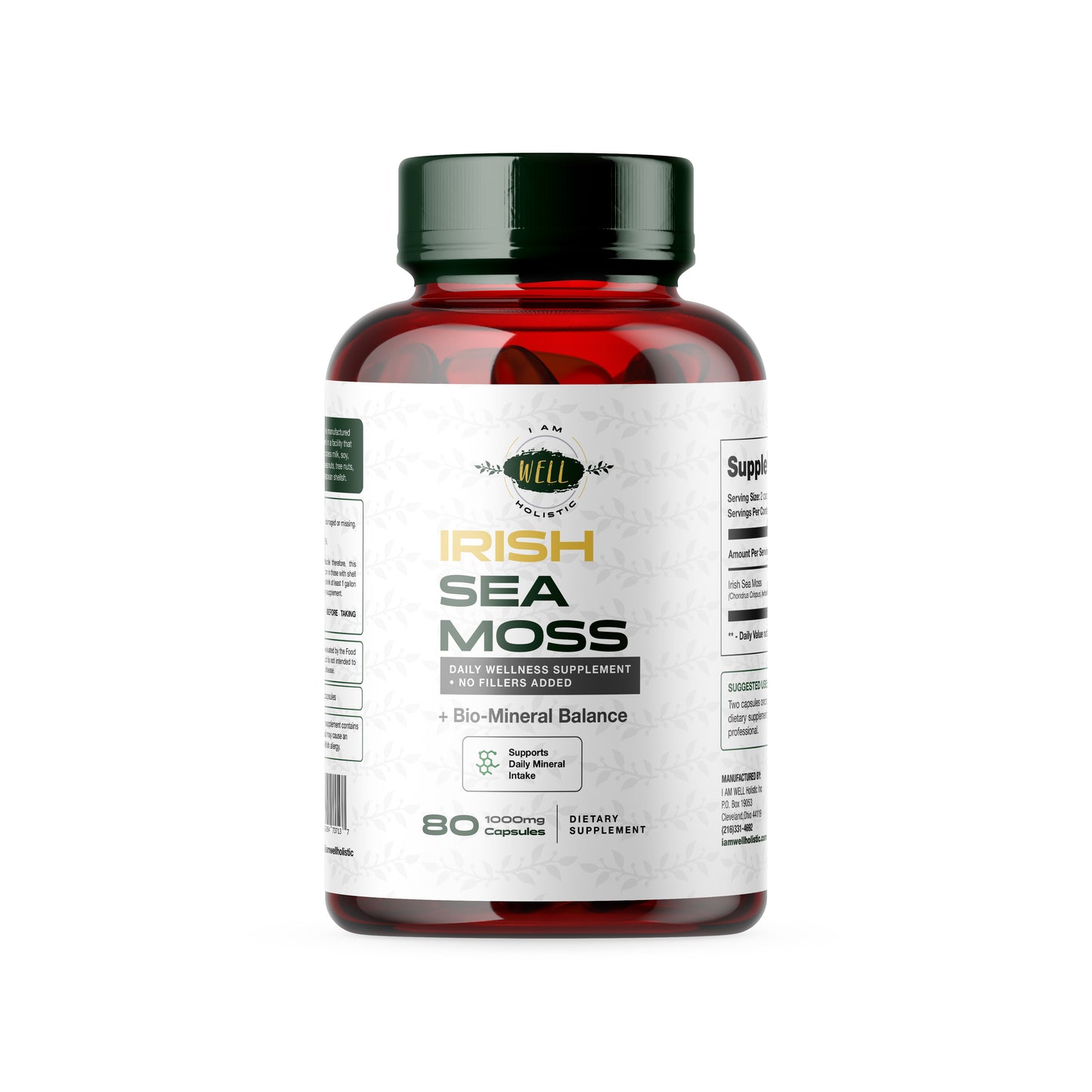 Wildcrafted Irish Sea Moss Capsules