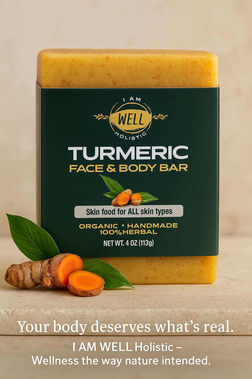 Turmeric & Kojic acid Facial & Body bar