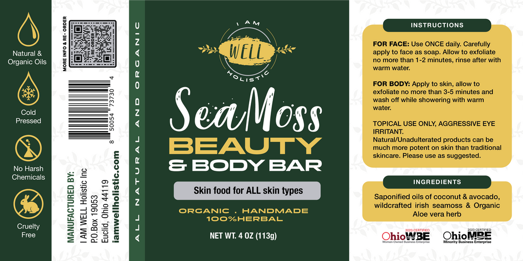 Seamoss Face & Body Bar