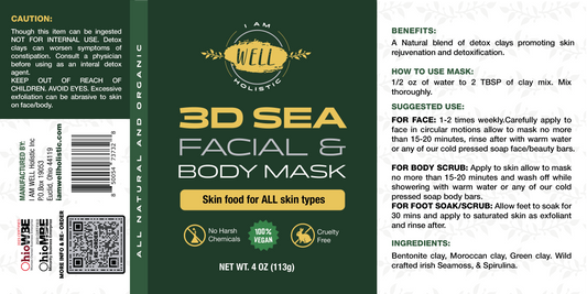 3D Sea Detox Clay Mask